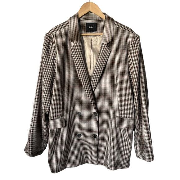 Rails Jac Blazer In Cardinal Pine Plaid Houndstooth XL Revolve